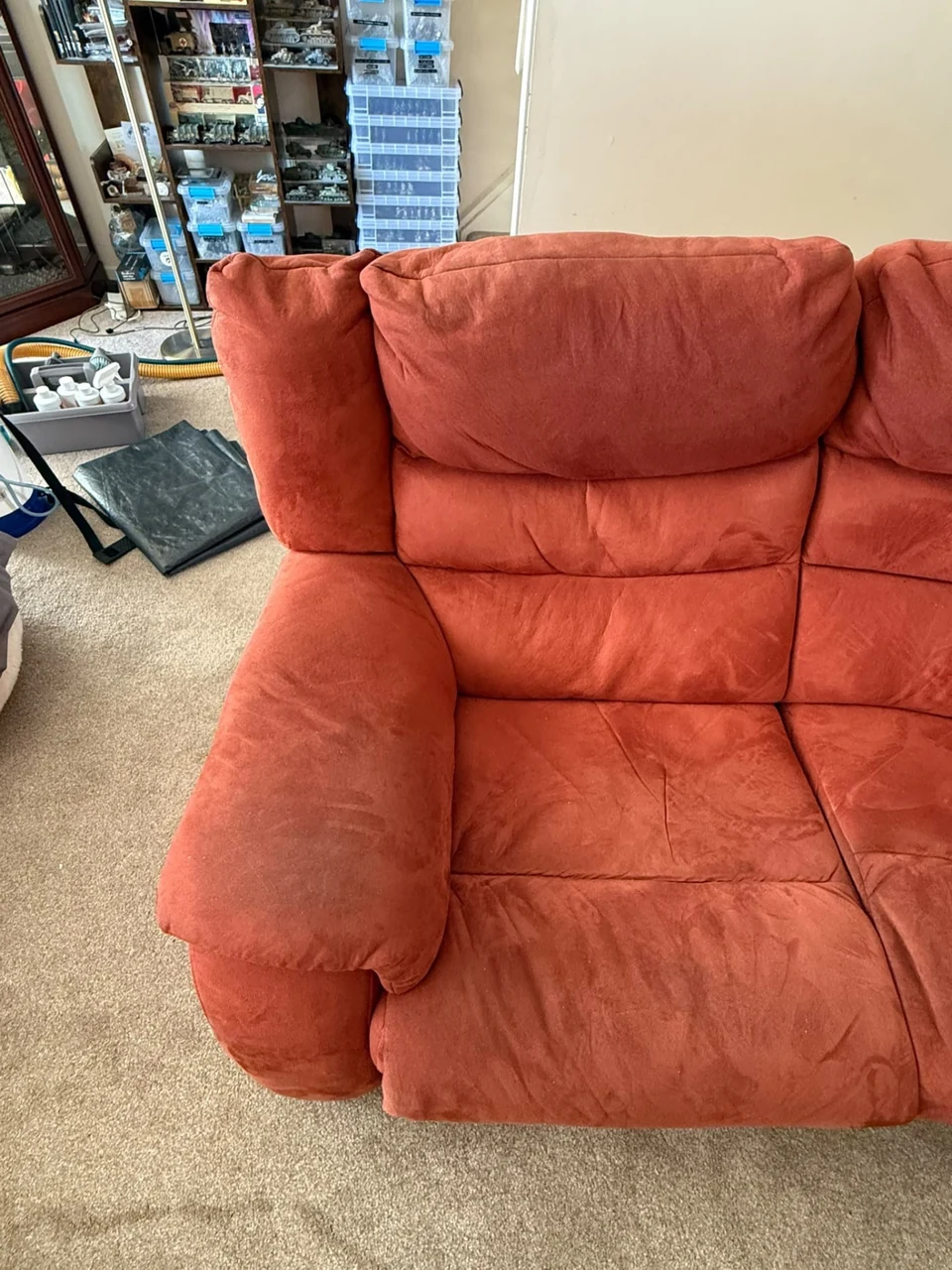 Sofa before cleaning – sofa cleaning in Haverhill by Dons Cleaning Services (photo 5)