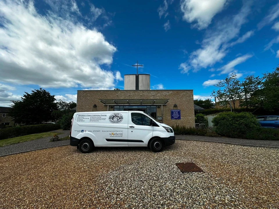 Dons Cleaning Services branded van on a job in Haverhill, Suffolk (photo 2)