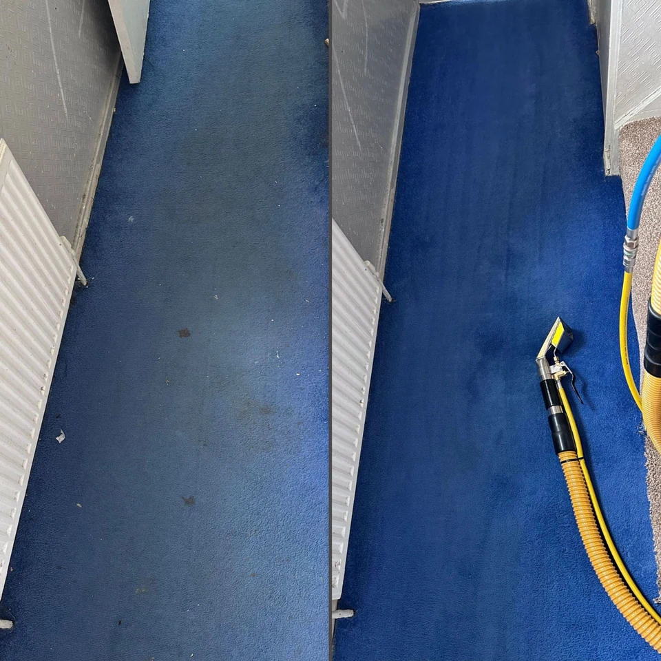 Carpet before and after comparison – carpet cleaning in Haverhill by Dons Cleaning Services (photo 14)