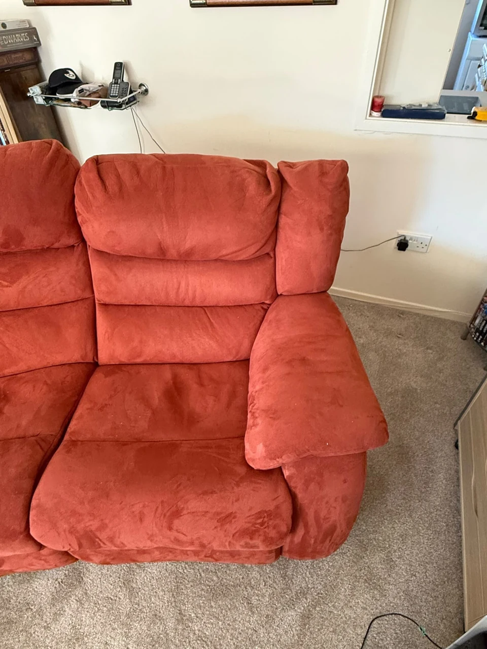 Sofa before cleaning – sofa cleaning in Haverhill by Dons Cleaning Services (photo 7)